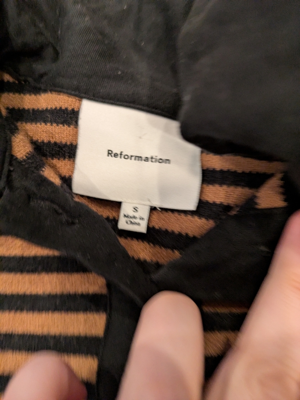 Reformation Striped Long Sleeve Rugby Short Set Size S - Picture 4 of 12